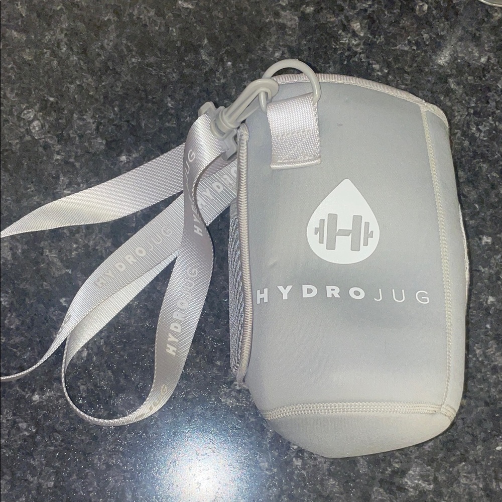 HydroJug Silver Bottle Sleeve with Strap